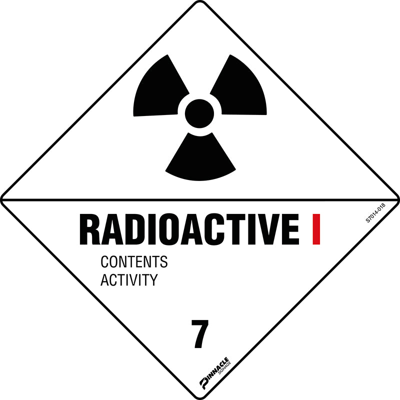 Max Global Products S7014 Radioactive 1 Sign