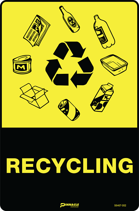 Max Global Products S6467 Recycling Sign