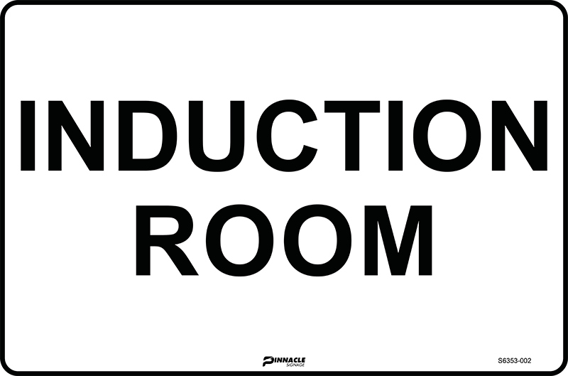 Max Global Products S6353 Induction Room Sign