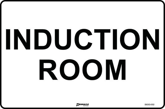 Max Global Products S6353 Induction Room Sign