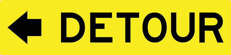 Max Global Products MM005 Detour (Left Arrow), Multi Message Sign