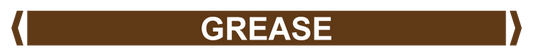 Max Global Products PM096 Pipe Markers, , Pack/10 - Grease (Brown)