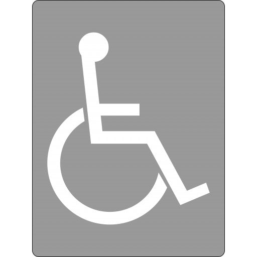 Max Global Products STEN1021 Stencil, Disabled Picto Sign