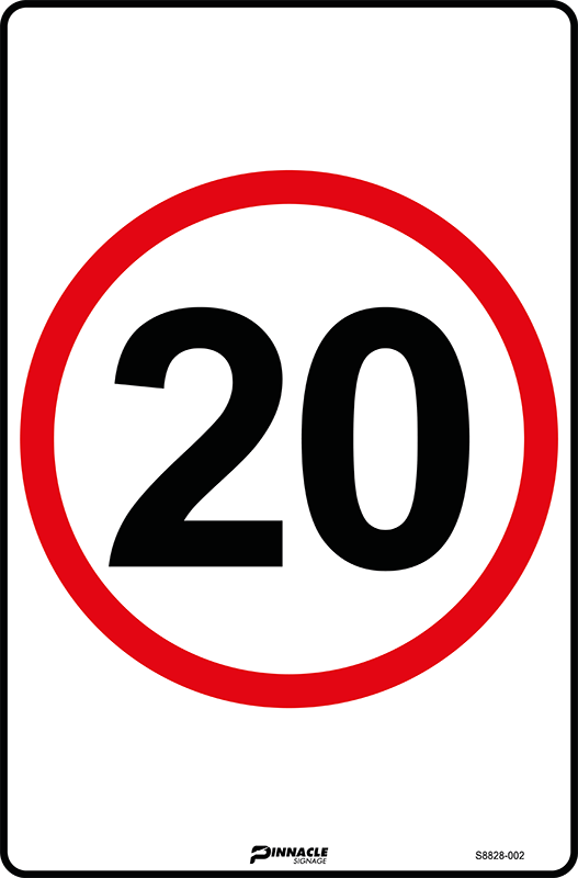 Max Global Products S8828 20km/h Roundel Sign