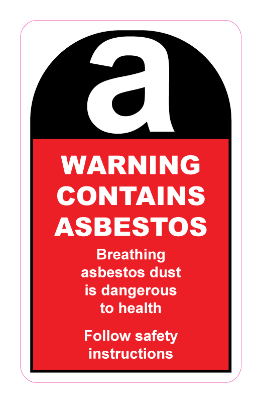 Max Global Products S2177 Warning Contains Asbestos... Sign