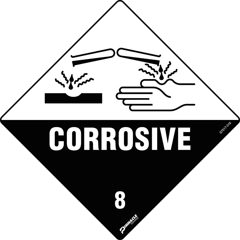 Max Global Products S7017 Corrosive 8 Sign