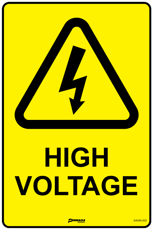 Max Global Products S4048 High Voltage Sign