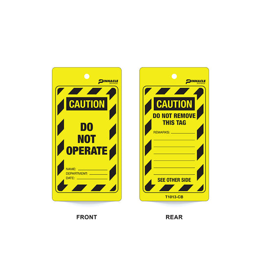 Max Global Products T1013 Caution Do Not Operate, Cardboard, Pack/100 Sign