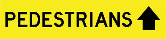 Max Global Products MM008 Pedestrians (Arrow Up), Multi Message Sign