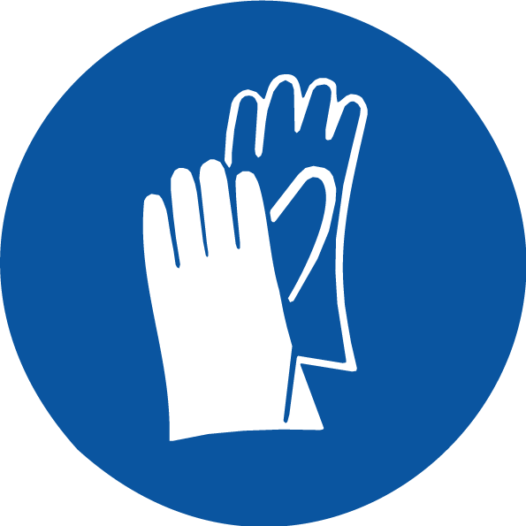 Max Global Products S1072 Gloves Pictogram, Disc Sign