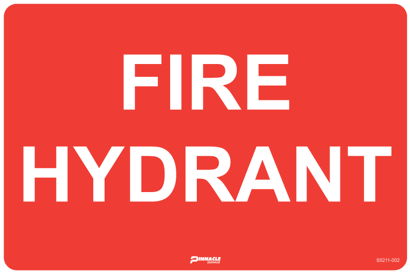 Max Global Products S5211 Fire Hydrant Sign