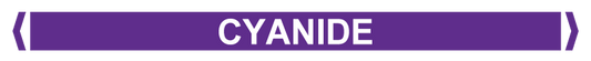 Max Global Products PM093 Pipe Markers, , Pack/10 - Cyanide (Violet)