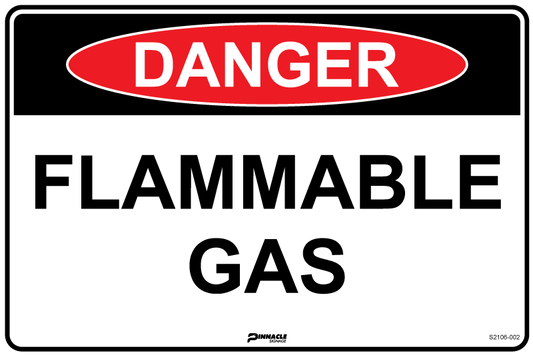 Max Global Products S2106 Danger Flammable Gas Sign