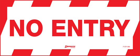 Max Global Products F1271-064 Floor Graphics, , Anti-Slip, No Entry Sign