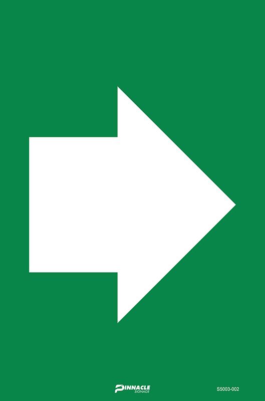 Max Global Products S5003 Arrow (Green/White) Sign