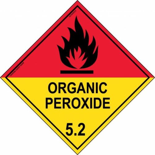 Max Global Products S7011 Organic Peroxide 5.2 Sign