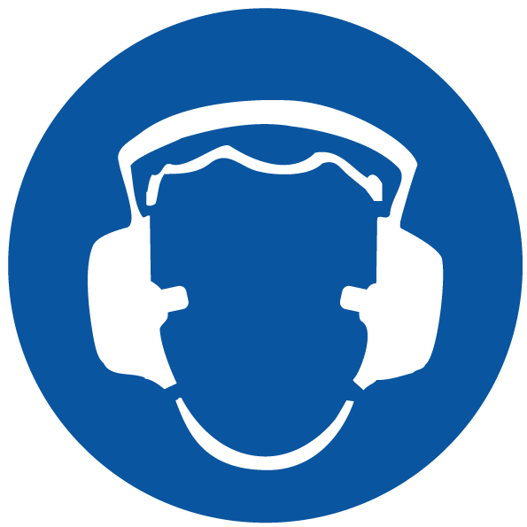 Max Global Products S1066 Hearing Protection Pictogram, Disc Sign