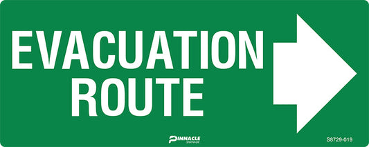Max Global Products S8729 Evacuation Route, Arrow Right, Luminous Sign
