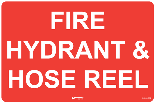 Max Global Products S5250 Fire Hydrant & Hose Reel Sign