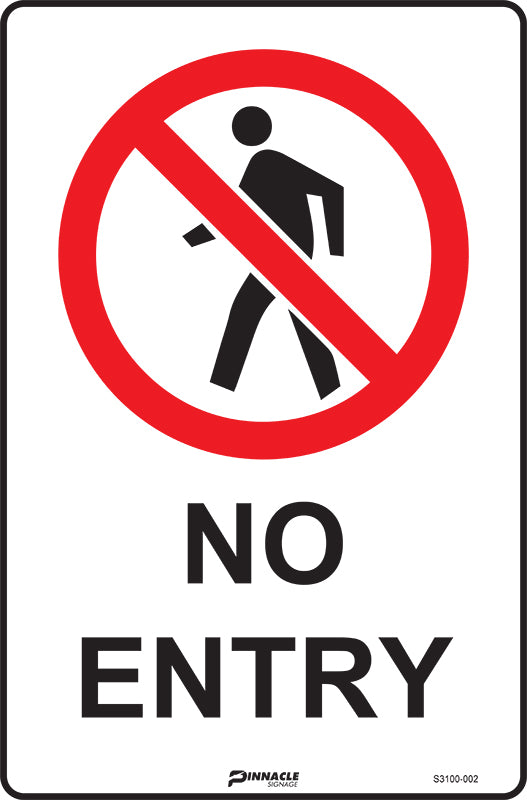 Max Global Products S3100 No Entry Sign