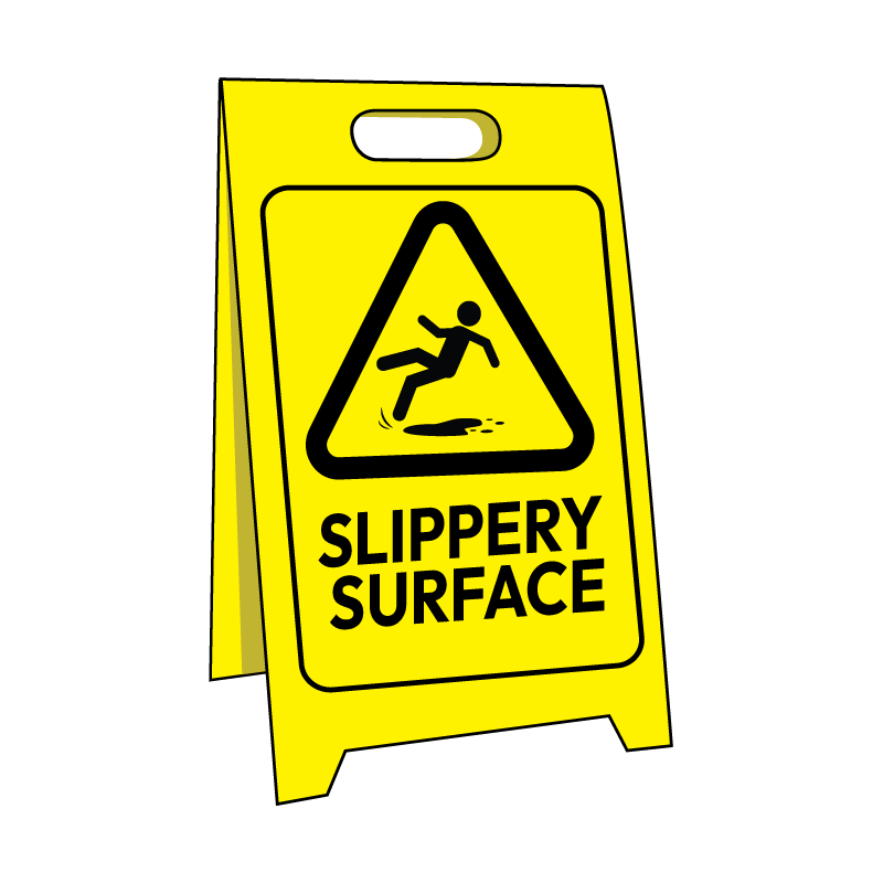 Max Global Products CS2001 Sign Stand, Slippery Surface