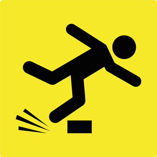 Max Global Products MM581 Tripping Hazard (Symbolic), Multi Message Sign