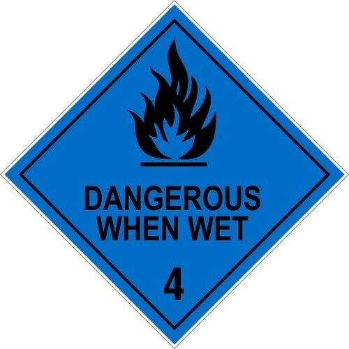 Max Global Products S7009 Dangerous When Wet 4 Sign