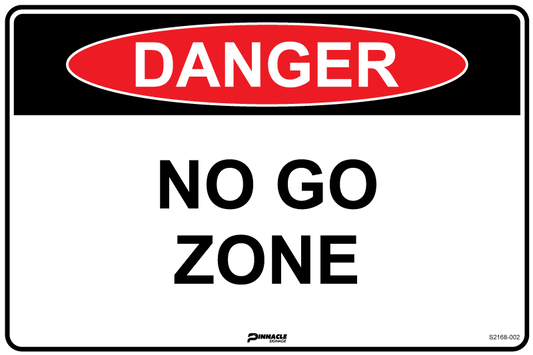 Max Global Products S2168 Danger No Go Zone Sign