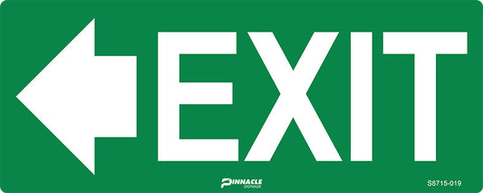 Max Global Products S8715 Exit, Left Arrow, Luminous Sign