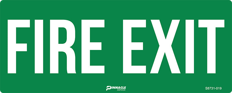 Max Global Products S8731 Fire Exit, Luminous Sign