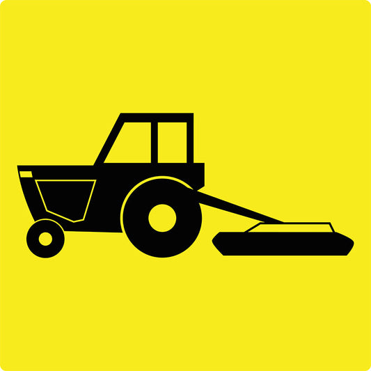 Max Global Products MM543 Mowing In Progress (Symbolic), Multi Message Sign