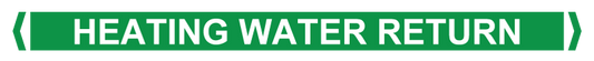 Max Global Products PM077 Pipe Markers, , Pack/10 - Heating Water Return (Green)