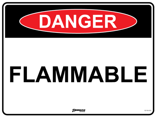 Max Global Products S2108 Danger Flammable Sign