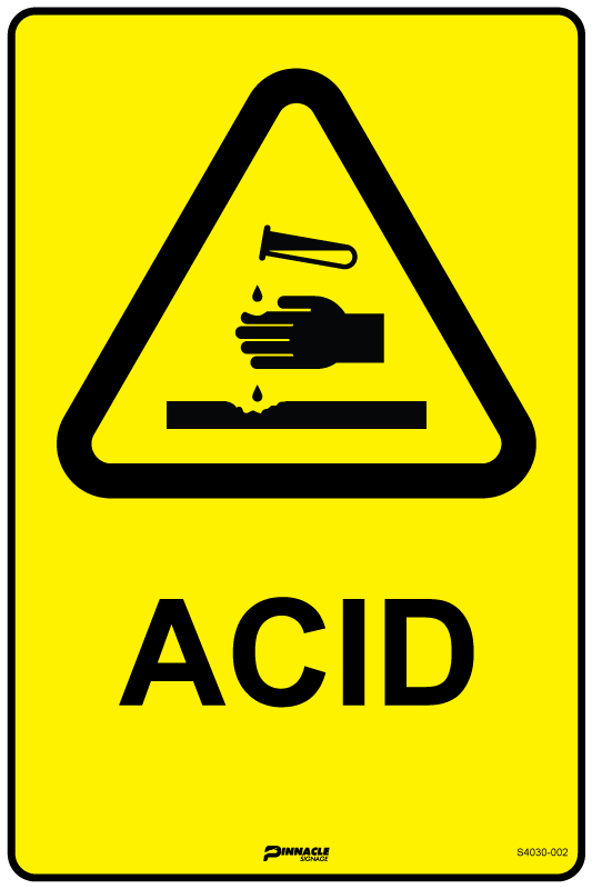 Max Global Products S4030 Acid Sign