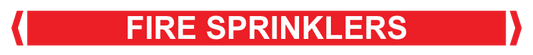 Max Global Products PM051 Pipe Markers, , Pack/10 - Fire Sprinklers (Red)