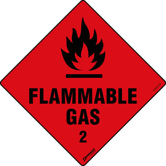 Max Global Products S7002 Flammable Gas 2 Sign