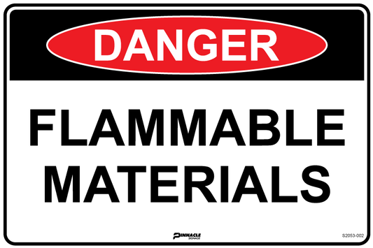 Max Global Products S2053 Danger Flammable Materials Sign