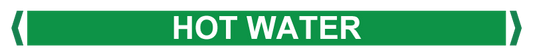 Max Global Products PM014 Pipe Markers, , Pack/10 - Hot Water (Green)