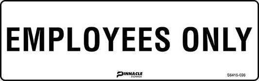 Max Global Products S6415 Employees Only Sign
