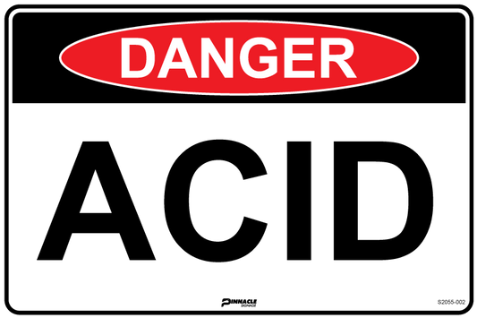 Max Global Products S2055 Danger Acid Sign
