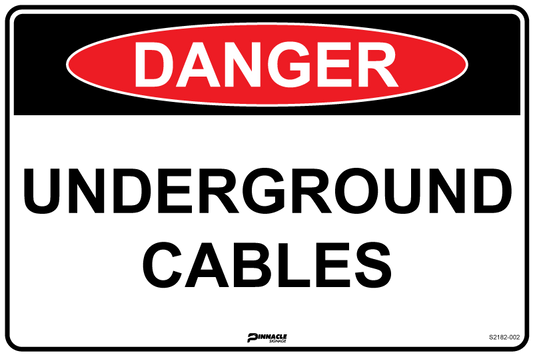 Max Global Products S2182 Danger Underground Cables Sign