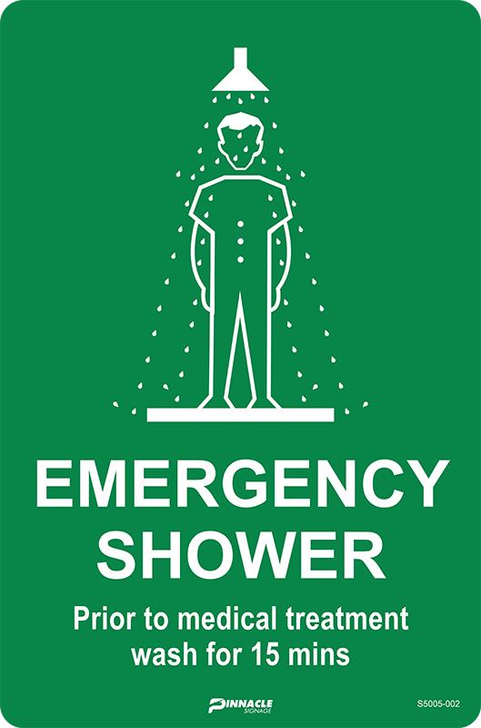 Max Global Products S5005 Emergency Shower Sign