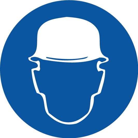 Max Global Products S1069 Hard Hat Pictogram, Disc Sign