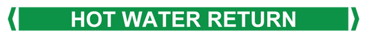 Max Global Products PM065 Pipe Markers, , Pack/10 - Hot Water Return (Green)