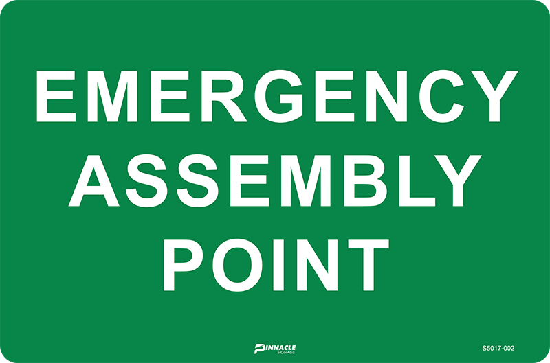 Max Global Products S5017 Emergency Assembly Point Sign
