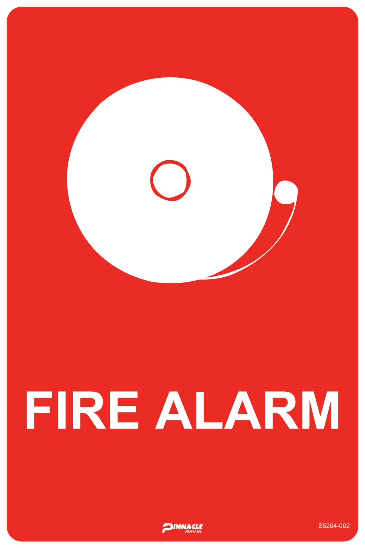 Max Global Products S5204 Fire Alarm (With Picto) Sign