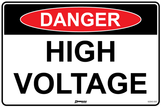 Max Global Products S2043 Danger High Voltage Sign