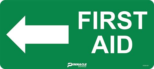 Max Global Products S5020 First Aid (Arrow to Left) Sign