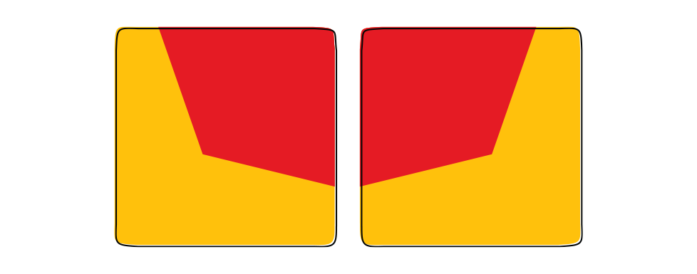 Max Global Products VS016 Rear Marker Plate (Left/Right)