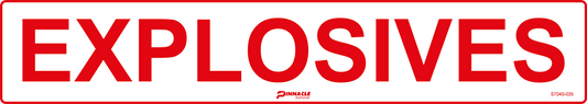 Max Global Products S7045 Explosives Sign